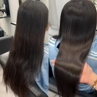 ロング カラー パーマ 巻ける縮毛矯正 Sachi🐰のヘアスタイル