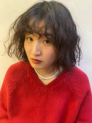 ショート カラー パーマ ヘアアレンジ パーマ指名No1 /namiのヘアスタイル