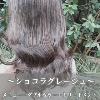 セミロング カラー ヘアアレンジ 外苑前NO.1艶髪 透明感カラーのヘアスタイル