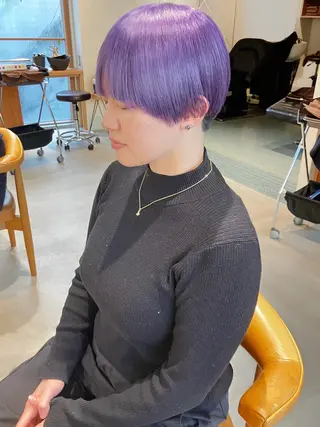 ショート カラー chlom所属・🌱大人ハイトーン RENのヘアスタイル