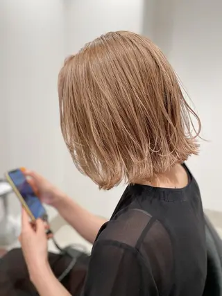 ショート カラー ノグチ ユウキ/ボブのヘアスタイル