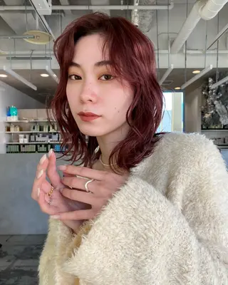 セミロング カラー レイヤー/ハイトーン 🧸SENAのヘアスタイル