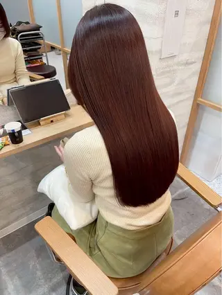 ロング カラー 蓮/髪質改善 /艶カラー/トレンドのヘアスタイル