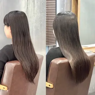 ロング パーマ 縮毛矯正＆ハイライト 特化　須永🐶のヘアスタイル