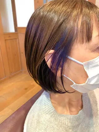 ミディアム カラー パーマ Artist 藤﨑紘成のヘアスタイル