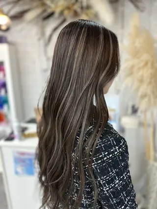 ロング カラー ヘアアレンジ 久米 治仁のヘアスタイル