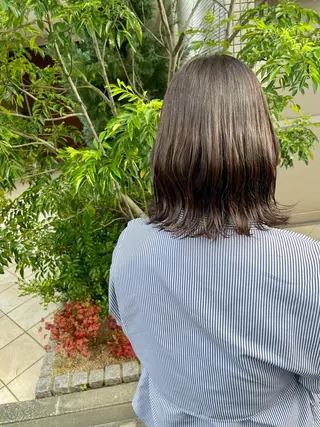 ミディアム 亀川蓮 Agu hairのヘアスタイル