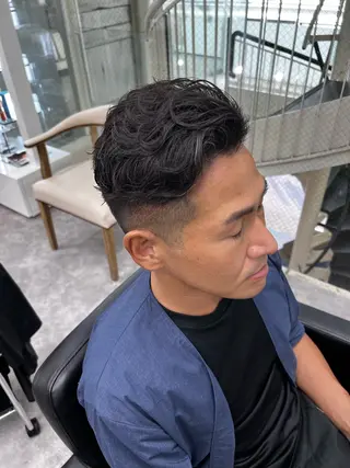 パーマ メンズ 笹江 瑞穂のヘアスタイル