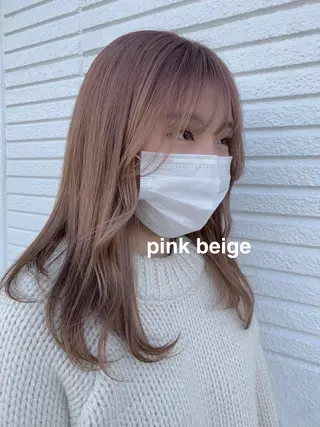 セミロング カラー kitagawa mayuのヘアスタイル