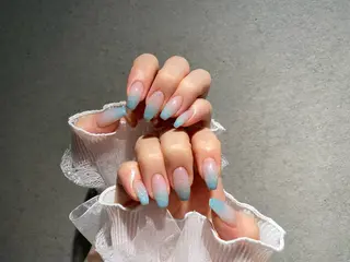 ネイル I-nailロング /ワンホン/キラキラのネイルデザイン