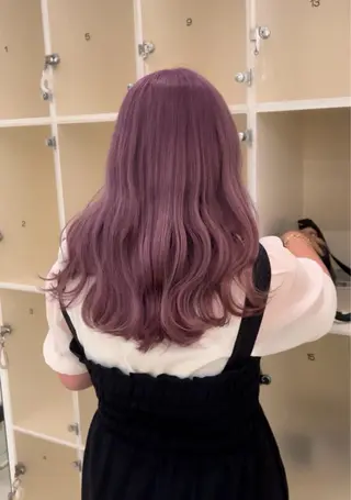 ロング 透け感カラー 顔周り/neneのヘアスタイル