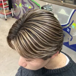 メンズ kearny 北千住所属・メンズバレイヤージュ 🔥千咲斗のヘアスタイル