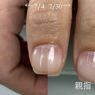 ネイル 広島市南区(広島県) /シンプル/自爪育成のネイルデザイン