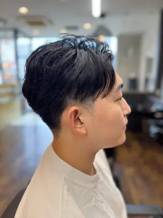 ミディアム KEEN  creative hair所属・齊藤/メンズ専門/ バーバー/刈り上げのヘアスタイル
