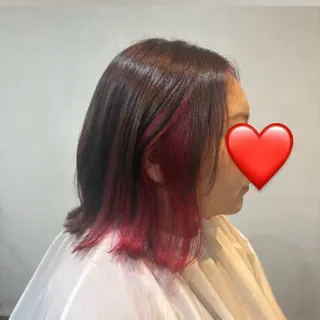 ミディアム MOLLASALON 浅香山店所属・髪質改善カラー 縮毛矯正🤍辻桃加のヘアスタイル