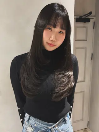 ロング カラー Juna✂️ レイヤー / ボブのヘアスタイル