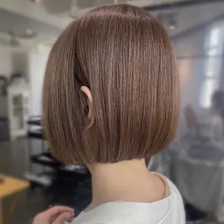 ショート 縮毛矯正／レイヤー／ 🌼mizukiのヘアスタイル