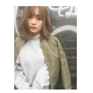ミディアム ✂️小顔カット✂️ 山本有紀のヘアスタイル