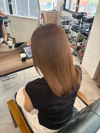 セミロング 🧸艶ブリーチ/深み カラー🌺Noa🌺のヘアスタイル