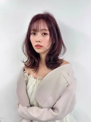ミディアム lemiie riseのヘアスタイル