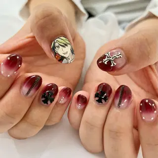 ミディアム 池袋痛ネイル Nok. 渡辺のネイルデザイン