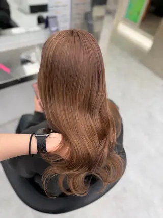 カラー 透ける透明感カラー 🎀anju/渋谷のヘアスタイル