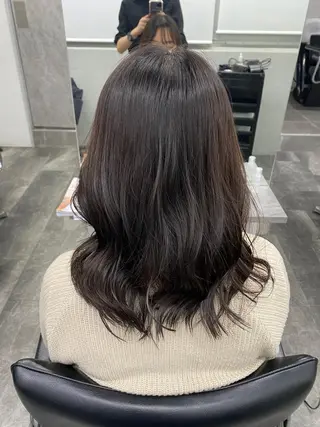 ミディアム カラー ヘアアレンジ BONIA by HEADLIGHT 大阪梅田店【ボニア バイ ヘッドライト】所属・綾/似合わせcut うめだの隠れ家サロンのヘアスタイル