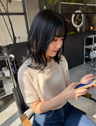 カラー 森田遥奈/透明感カラ ー/似合わせカットのヘアスタイル