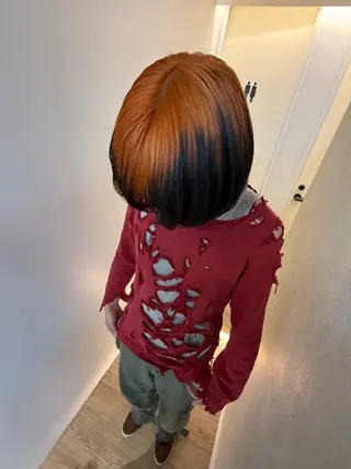 ミディアム カラー ハイトーン/デザイン 🪐·˚⌖MIHOのヘアスタイル