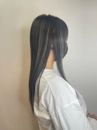 ロング カラー &chaLme   心斎橋所属・emi/髪質改善/ 韓国風/艶カラーのヘアスタイル