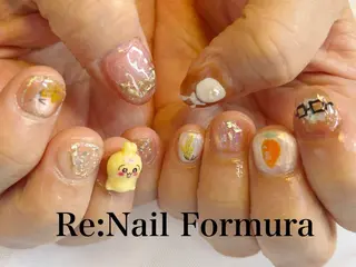 ミディアム Re:Nail Formula所属・kido chieのネイルデザイン