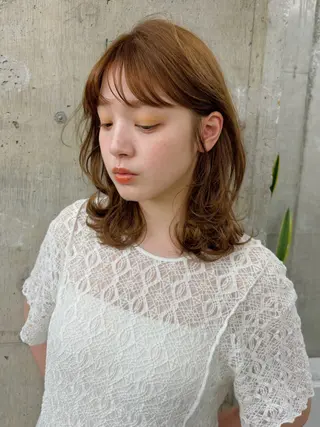 ミディアム ボブ/ミディアム 親しみやすさ/さくらのヘアスタイル