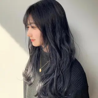 ロング カラー パーマ ヘアアレンジ メンズ ネイル マツエク・マツパ くすみミルクティー／ ブラウン🪡TOWAのヘアスタイル