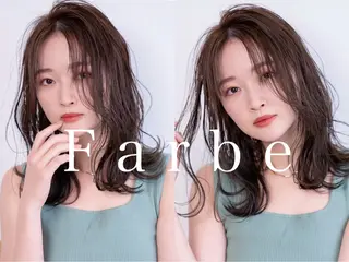 ミディアム Farbe🤍 女性限定のヘアスタイル
