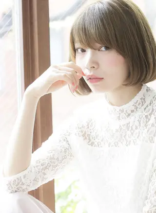 ミディアム 🌙FLYCKA ☀️縮毛矯正のヘアスタイル