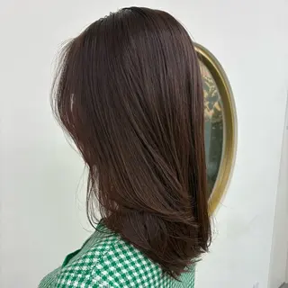 ミディアム link by urban.所属・名古屋駅【透明感 カラー】hinanoのヘアスタイル