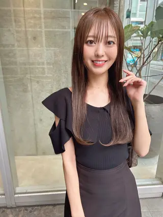 ロング カラー 髪質改善will hairdesignのヘアスタイル