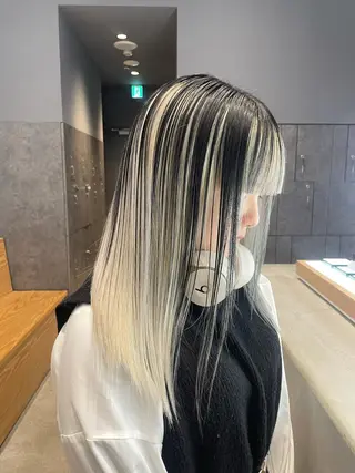 ロング カラー 💜ハイトーン💛 マジカルかいちゃんのヘアスタイル