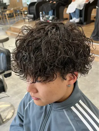 ショート パーマ メンズ 新潟メンズパーマ 新潟駅/小田拓実のヘアスタイル