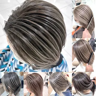 ミディアム カラー 山崎俊輔/髪質改善 /バレイヤージュのヘアスタイル