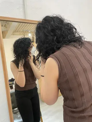 ミディアム パーマ つむじ所属・大西 祐輔のヘアスタイル