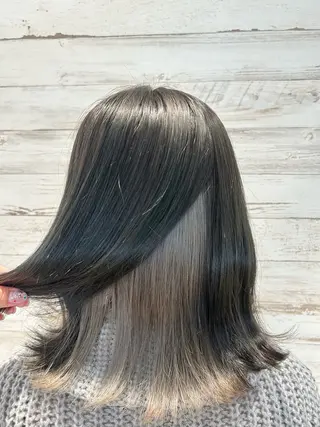 ミディアム カラー 髪質改善/縮毛矯正 ツヤ髪🩷さつきのヘアスタイル