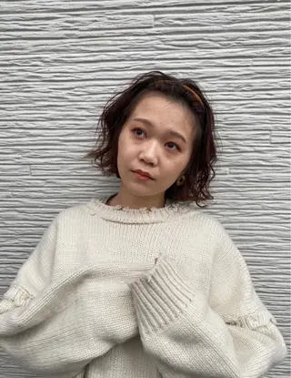 ショート カラー パーマ パーマ指名No1 /namiのヘアスタイル