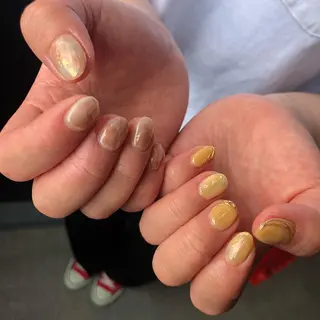 ロング カラー ヘアアレンジ キッズ ネイル マツエク・マツパ 福田 加奈のネイルデザイン