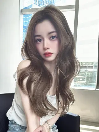 ロング 韓国ヘア🇰🇷/ みう/미우 ☪︎のヘアスタイル