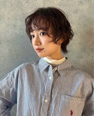ショート MINX 野村実莉 カット/パーマのヘアスタイル