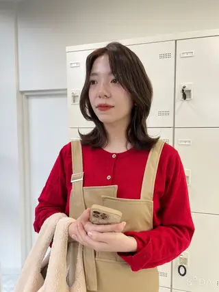 ミディアム MOE 福岡韓国ヘア✧︎のヘアスタイル