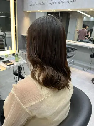 ミディアム 池袋/似合わせ/縮毛 髪質改善【ugen】のヘアスタイル