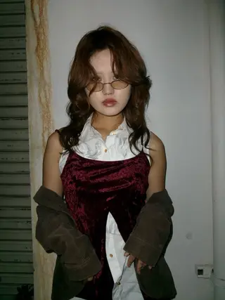 ミディアム カラー 名古屋栄/ブリーチ/ ボブ🧃木下桃嘉のヘアスタイル