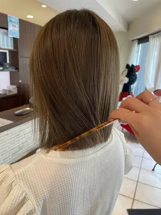 ミディアム カラー 韓国風ヘア♡ runaのヘアスタイル